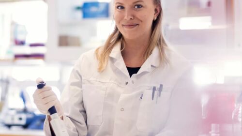 Female in Biovica Lab