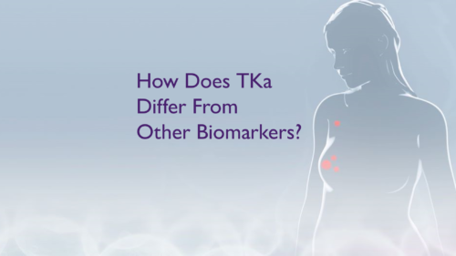 TKa differ from other biomarkers, because tumor conventional biomarkers—such as cancer antigen 15-3 (CA 15-3)—are not expressed in all women with mBC1